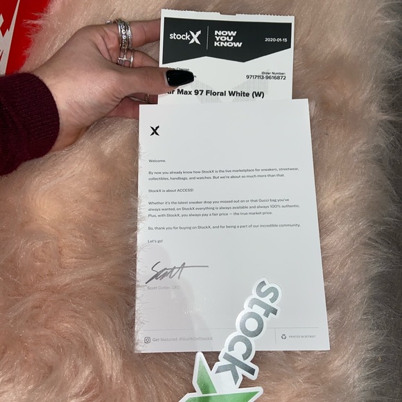 ⚡️⚡️❣️SOLD❣️⚡️⚡️White Floral AirMax 97 SE - Picture 5 of 5